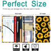Picture of RSAquar Car Registration and Insurance Holder, Leather Car Glove Box Organizer, Cool Car Accessories for ID, Driver's License Cards & Essential Document, Men&Women, Sunflower