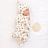 Picture of Konssy Baby Girl Newborn Receiving Blanket with Matching Headband and Beanie Set Baby Swaddle Nursery Swaddle Wrap