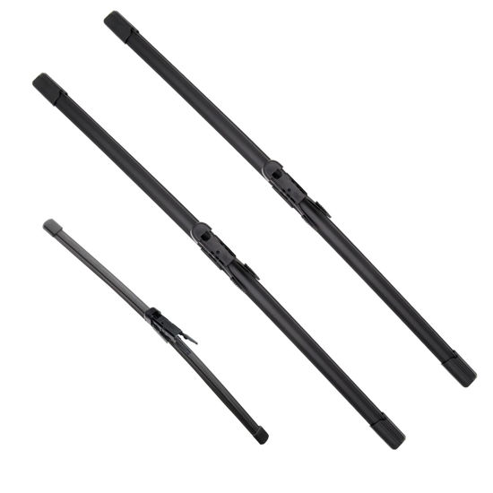 Picture of JustCar 3 wipers Replacement for Mercedes-Benz GLA250 GLA45 AMG 2014-2015,BMW X1 2012 2013 2014 2015, Windshield Wiper Blades Original Equipment Replacement - 24"/19"/12" (Set of 3)