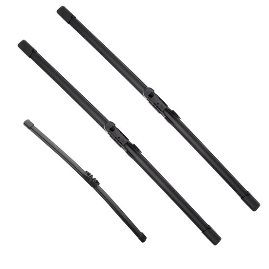 Picture of JustCar 3 wipers Replacement for Ford Explorer 2011-2020, Windshield Wiper Blades Original Equipment Replacement - 26"/22"/11" (Set of 3) U/J HOOK
