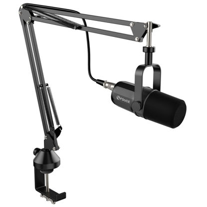 Picture of FDUCE SL40X XLR Dynamic Microphone kit for Vocal Recording, Podcasting, Gaming, Live Streaming&Broadcasting, All Metal Cardioid Mic, Voice-Isolating Technology -Black