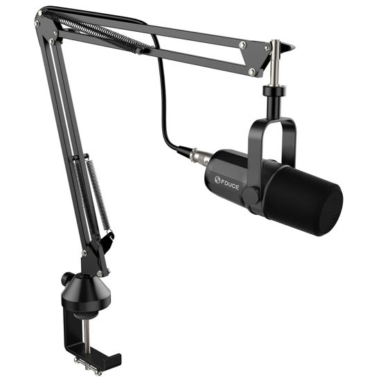Picture of FDUCE SL40X XLR Dynamic Microphone kit for Vocal Recording, Podcasting, Gaming, Live Streaming&Broadcasting, All Metal Cardioid Mic, Voice-Isolating Technology -Black