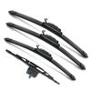 Picture of JustCar 4 wipers Replacement for Toyota FJ Cruiser 2007 2008 2009 2010 2011 2012 2013 2014, Windshield Wiper Blades Original Equipment Replacement - 16"/14"/14"/10"(Set of 3) U/J HOOK