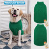 Picture of Mihachi Turtleneck Dog Sweater - Winter Coat Apparel Classic Cable Knit Clothes with Leash Hole for Cold Weather, Ideal Gift for Pet in New Year Green X-Large