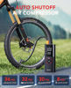 Picture of ZGZUXO Tire Inflator Portable Air Compressor, Rechargeable Air Pump for Car Tires, 150PSI Portable Tire Inflator for Car, Cordless Bike Tire Pump with Pressure Gauge, LCD Dual Screen, Motorcycle Pump