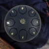 Picture of Eavnbaek Steel Tongue Drum - 8 Notes 6 Inch Steel Hand Drum with Bag, Music Book, Drumsticks, Mallet Holder and Finger Picks, Tongue Drum for Camping, Meditation or Yoga (Navy Blue)