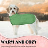 Picture of Dog Sweaters for Small Large Dogs Girl, Soft Warm Pup Dogs Shirt, Turtleneck Dog Sweaters for Medium Large Dogs, Double Knitting Collar for Outdoor Playing, Warm Dog Clothes (S,Green)