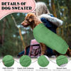 Picture of Dog Sweaters for Small Large Dogs Girl, Soft Warm Pup Dogs Shirt, Turtleneck Dog Sweaters for Medium Large Dogs, Double Knitting Collar for Outdoor Playing, Warm Dog Clothes (S,Green)