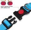 Picture of Taglory Reflective Dog Collar with Safety Locking Buckle, Adjustable Nylon Padded Pet Collars for Medium Dogs, SkyBlue