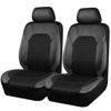 Picture of CAR PASS Universal Leather Two Front Seat Covers,Sport seat Covers fits Most Cars, SUVs, Trucks, and Vans Airbag Compatible (Black and Gray)