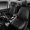 Picture of CAR PASS Universal Leather Two Front Seat Covers,Sport seat Covers fits Most Cars, SUVs, Trucks, and Vans Airbag Compatible (Black and Gray)
