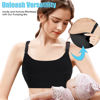 Picture of Hands Free Pumping Bra Hands-Free Breast Pump Bra Nursing Bras for Pumping Adjustable Breast-Pumps Holding and Nursing Bra,Black,Small