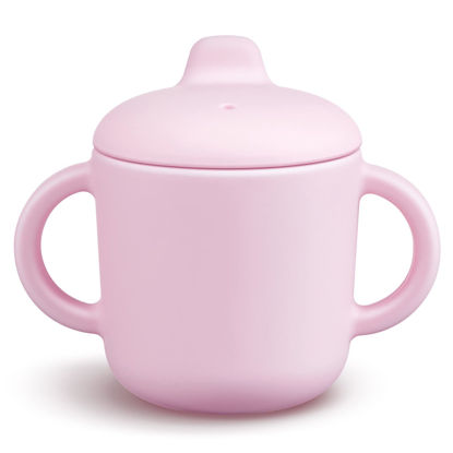 Picture of 6 Months+ Sippy Cups with Handles,Silicone Sippy Cups Leak Proof 5oz,No Spill Sippy cups for Toddlers (Pink)