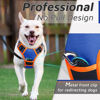 Picture of Eagloo Dog Harness for Large Dogs, No Pull Service Vest with Reflective Strips and Control Handle, Adjustable and Comfortable for Easy Walking, No Choke Harness with 2 Metal Rings, Blue & Orange, M