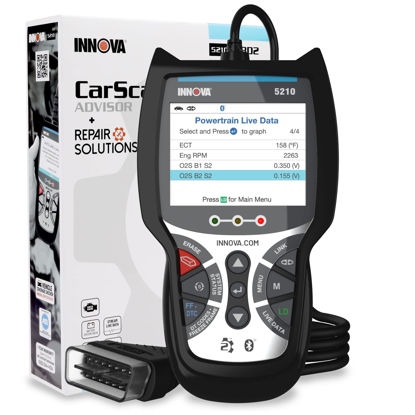 Picture of INNOVA 5210 OBD2 Scanner - Read/Erase ABS/Engine Codes, OBD2 Live Data, Oil Reset, Battery/Alt Test for 1996-2023 Vehicles, Verified Fixes via iPhone & Android App