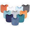 Picture of Hudson Baby Unisex Baby Drooler Bib with Waterproof Lining, Blue Orange, One Size
