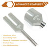 Picture of 4096 Hz Tuning Fork, Crystal Tuning Fork for Healing, Medical-Grade with Wood Hammer and Soft Storage Bag