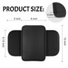 Picture of Car Center Console Cover Leather Armrest Cover Cushion with 2 Storage Bags Universal Car Armrest Seat Box Pad Car Interior Accessories Protector for Most Vehicle (Black)