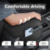 Picture of Car Center Console Cover Leather Armrest Cover Cushion with 2 Storage Bags Universal Car Armrest Seat Box Pad Car Interior Accessories Protector for Most Vehicle (Black)