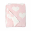 Picture of Living Textiles Pink Hearts Chenille Soft Baby Blanket Reversible Premium Cozy Fabric for Best Comfort - for Infant,Toddler,Newborn,Nursery,Girl,Throw,Crib,Stroller,Gift, Pink Hearts 40x30
