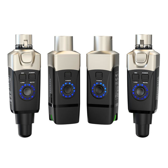 Picture of Xvive U3 Wireless Microphone System 2.4GHz Wireless XLR Transmitter and Receiver for Dynamic Microphone, Audio Mixer, PA System (U3 Dual)