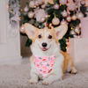 Picture of ADOGGYGO Pink Christmas Dog Bandana, Santa Christmas Tree Dog Scarf, Adjustable Fit Pink Dog Christmas Bandanas for Medium Large Dogs Pets (Large, Christmas)