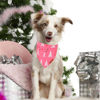 Picture of ADOGGYGO Pink Christmas Dog Bandana, Santa Christmas Tree Dog Scarf, Adjustable Fit Pink Dog Christmas Bandanas for Medium Large Dogs Pets (Large, Christmas)