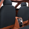 Picture of Flying Banner Car Seat Covers Front Seats Rear Bench Polyester car seat Protectors Easy installations Rear Bench Split Classic Man Lady Truck (Full Set - Low Back - Neoprene, Solid Gray)