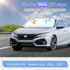 Picture of for Honda Civic 2016-2021 Sun Shade Sunshade Windshield Cover, 4-Layer Front Window Shade Custom Fit Civic Sedan, Coupe, Hatchback, LX, EX, EX-L, Sport,Touring, Si Sun Visor 240T Shade