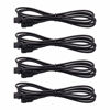 Picture of YiLaie 4 PCS 47 inch Extension Cables for Use with LED Rock Lights, RGB NEON Accent Kits for LED Motorcycle ATV, SUV Car Light Multi-Color Neon Strip (4pcs)