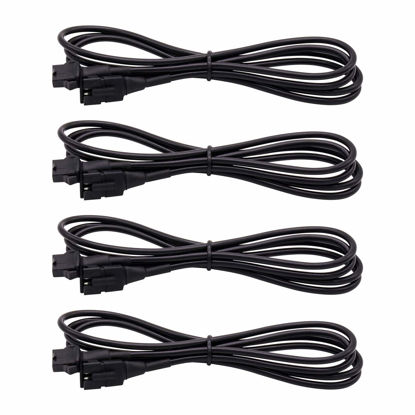 Picture of YiLaie 4 PCS 47 inch Extension Cables for Use with LED Rock Lights, RGB NEON Accent Kits for LED Motorcycle ATV, SUV Car Light Multi-Color Neon Strip (4pcs)