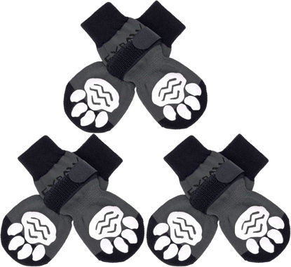 Picture of EXPAWLORER Anti-Slip Dog Socks to Prevent Licking Paws,Dog Shoes for Hot/Cold Pavement,Best Paw Protector Traction Control on Hardwood Floor,Dog Booties for Puppy Small Medium Large Senior Dogs