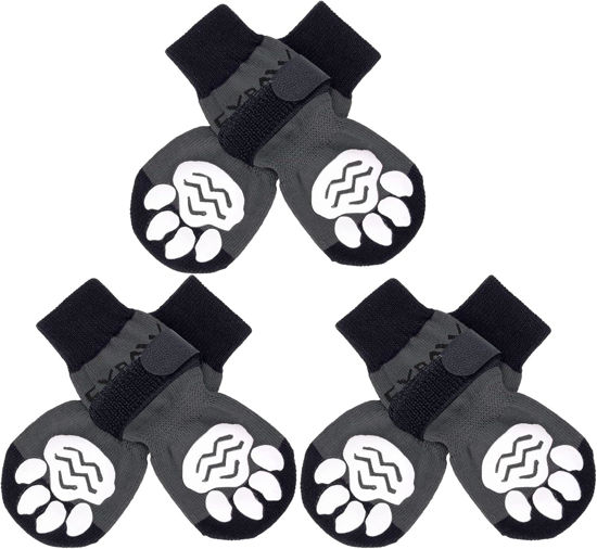 Picture of EXPAWLORER Anti-Slip Dog Socks to Prevent Licking Paws,Dog Shoes for Hot/Cold Pavement,Best Paw Protector Traction Control on Hardwood Floor,Dog Booties for Puppy Small Medium Large Senior Dogs