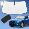 Picture of for Mazda CX-5 2013-2016 Sun Shade Sunshade Windshield Cover, 4-Layer Front Window Shade Custom Fit CX5 2013 2014 2015 2016 Sun Visor 240T Foldable Shade Blocks UV Rays Cooler Car Accessories
