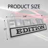 Picture of Fuck IT Edition Emblem, Car Exterior Emblems Badge 3D Sticker Decal, Fuck-IT Edition Emblem 3D Fender Badge Decal, 3D Fender Badge Decal Car Truck Replacement, Fit for All Cars (Sliver Black)