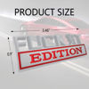 Picture of Fuck IT Edition Emblem, Car Exterior Emblems Badge 3D Sticker Decal, Fuck-IT Edition Emblem 3D Fender Badge Decal, 3D Fender Badge Decal Car Truck Replacement, Fit for All Cars (Sliver Red)