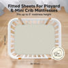 Picture of Pack and Play Sheets Fitted, 2-Pack Mini Crib Sheets - Pack N Play Sheets, Fitted Crib Sheet for Pack and Play Mattress, Playard Baby Crib Sheets, Crib Sheets Neutral for Boys, Girls (Pine Grove)