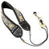 Picture of KUWAN Saxophone Neck Strap Soft Sax Leather strap Padded for Alto Sax Tenor Clarinet Baritone Soprano Horn Music Instrument (1, sunflower)