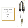 Picture of KUWAN Saxophone Neck Strap Soft Sax Leather strap Padded for Alto Sax Tenor Clarinet Baritone Soprano Horn Music Instrument (1, sunflower)