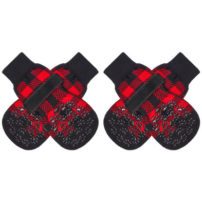 Picture of EXPAWLORER Anti-Slip Dog Socks-Double Sides Grips Traction Control on Hardwood Floor,Dog Shoes for Hot/Cold Pavement,Best Paw Protector,Prevents Licking,for Puppy Small Medium Large Senior Dogs