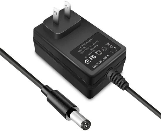 Picture of 9V Power Adapter fit for Casio Keyboard AD-5 AD-5MU WK-110 WK-200 LK-43 LK-100 CT-360 CTK-496 CTK-573 CTK-611 CTK-700 CTK-710 CTK-2100 CasioTone Piano Keyboard Power Supply Cord
