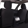 Picture of Flying Banner Car Seat Covers Front Seats Rear Bench Polyester car seat Protectors Easy installations Rear Bench Split Classic Man Lady Truck (Full Set - Low Back - Combo Pack, Black Mint Blue)