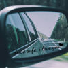 Picture of Miarita 3X Drive Safe, I Love You Black Rearview Mirror Decal, Vanity Mirror Stickers, Rear View Mirror Sticker, Car Mirror Stickers, Rear View Mirror Decor.