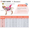 Picture of Queenmore Dog Life Jacket Ripstop Shark Dog Safety Vest Adjustable Preserver with High Buoyancy and Durable Rescue Handle for Small,Medium,Large Dogs, Pink Shark XX-Large