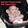 Picture of KAKIBLIN Baby Neck Pillow, Upgraded Baby Support Pillow,Baby Neck Support Pillow for Carseat, Newborn Neck Support for Car Seat,Pushchair,Travel (Flower)