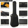 Picture of LETSROCK Electric Guitar Bag, Electric Guitar Gig Bag 0.35 Inch Thick Padding Backpack Soft Electric Guitar Bag Dual Adjustable Shoulder Strap Pocket & Back Hanger Loop Black