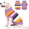 Picture of Kuoser Dog Sweater, Pet Cable Knitted Pullover Puppy Warm Clothes, Doggy Turtleneck Classic Knitwear Soft Thickening Doggie Outfit, Cold Weather Thermal Wear for Small Medium Large Dogs Cats