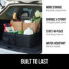 Picture of Gorilla Grip Large Capacity Sturdy Trunk Storage Organizer, Slip and Water Resistant Collapsible Organization Container for Car Sedan or SUV, Multi Compartment Container Box Vehicle Accessories, Black