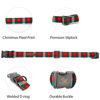 Picture of Elegant little tail Dog Collar, Christmas Gingerbread Man Print Pink Pet Collar Cute Dog Collars Male or Female Pet Gift Adjustable Dog Collar for Medium Dogs