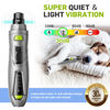 Picture of Dog Nail Grinder Super Quiet Dog Nail Trimmers 3 Grinding Wheels 3 Speed 3 Ports Rechargeable Pet Nail Grinder for Dogs with LED Display Dog Nail Clippers Kit for Large Medium Small Dogs Cats (Gray)